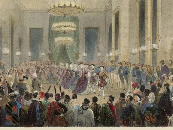 A dance party during the time of Willem II 1845