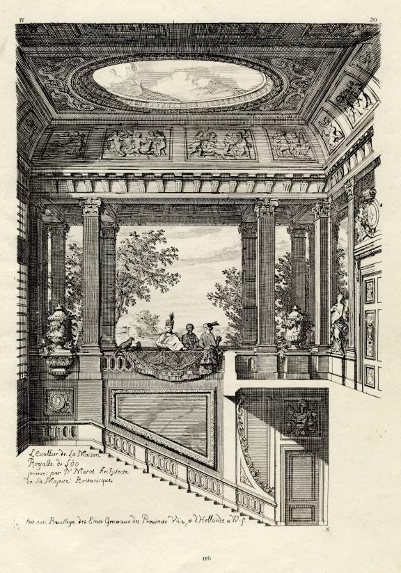 Prent van de Grote trap