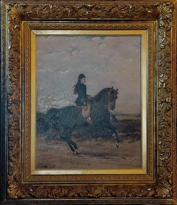 Ruiterportret Wilhelmina te paard