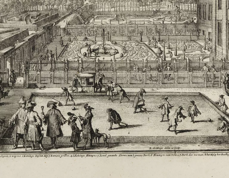 A print of the bobbin track by Romein de Hooghe