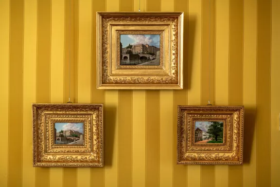 Schilderijen op de muur