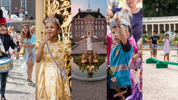 Verschiedene Bilder von Het Loo Palace im Sommer