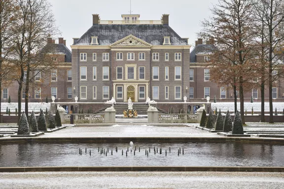 Paleistuin in de winter