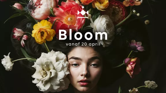 Tentoonstelling aankondiging over bloemen | Bloom