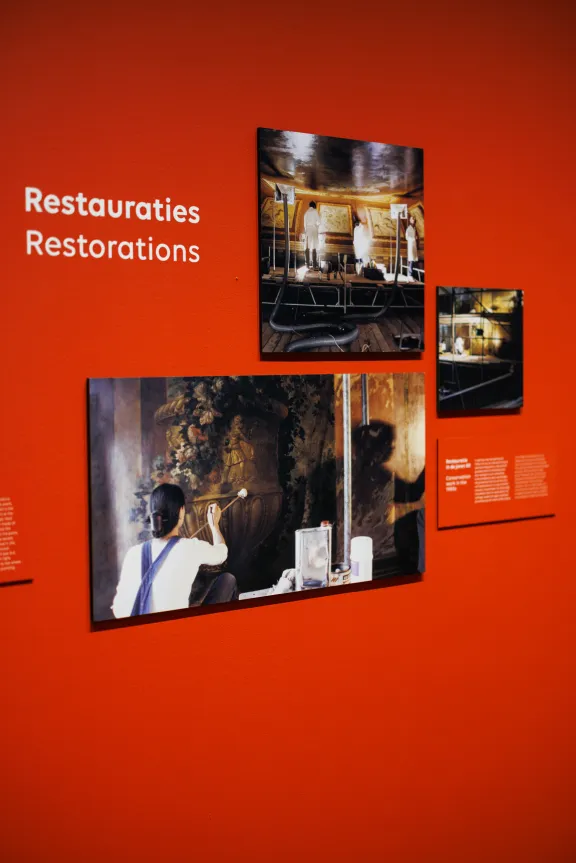 Foto's van restauratie in de jaren 80
