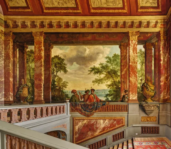 westmuur bij de grote trap