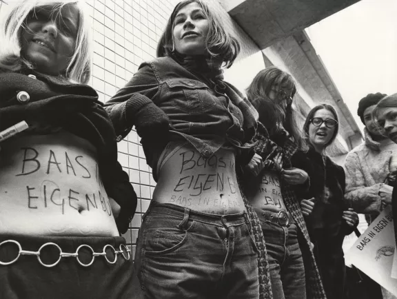 Dolle mina - baas in eigen buik protest